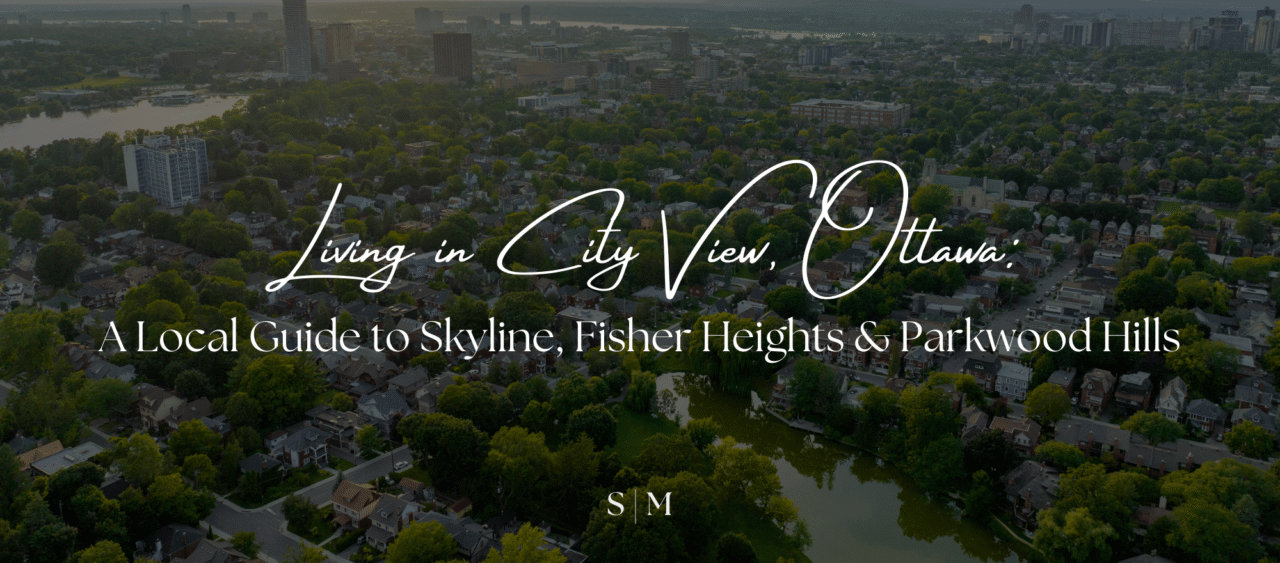 Cityscape view of Ottawa representing the City View, Skyline, Fisher Heights, and Parkwood Hills neighbourhoods.